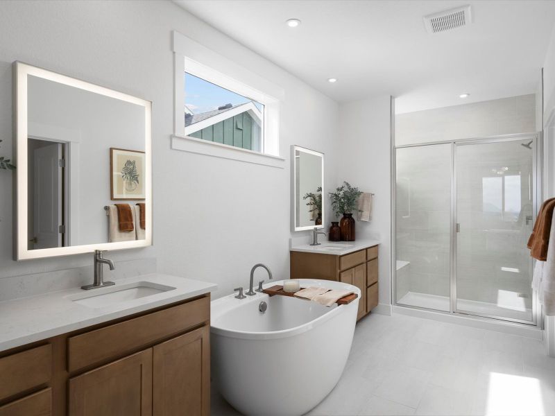 Representative furnished interior of a home built from the Walter by Lokal Homes in Paint Brush Hills, Peyton (Image 19).