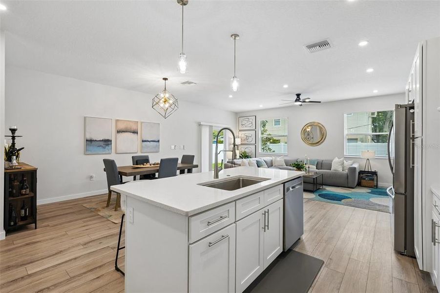 Furnished interior view inside a new home in , St. Petersburg (Image 8).