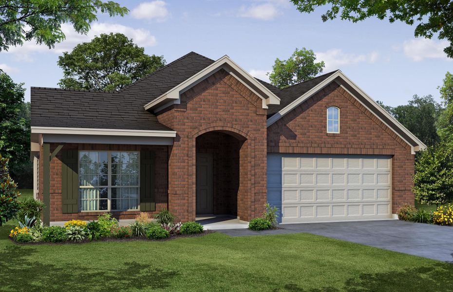 Representative exterior photo of a completed home built from the Concept 2065 by Risewell Homes in Pirate Village, Granbury, TX (Image 8).