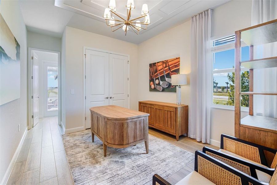 Furnished interior view inside a new home in Calusa Country Club, Lakewood Ranch (Image 14).