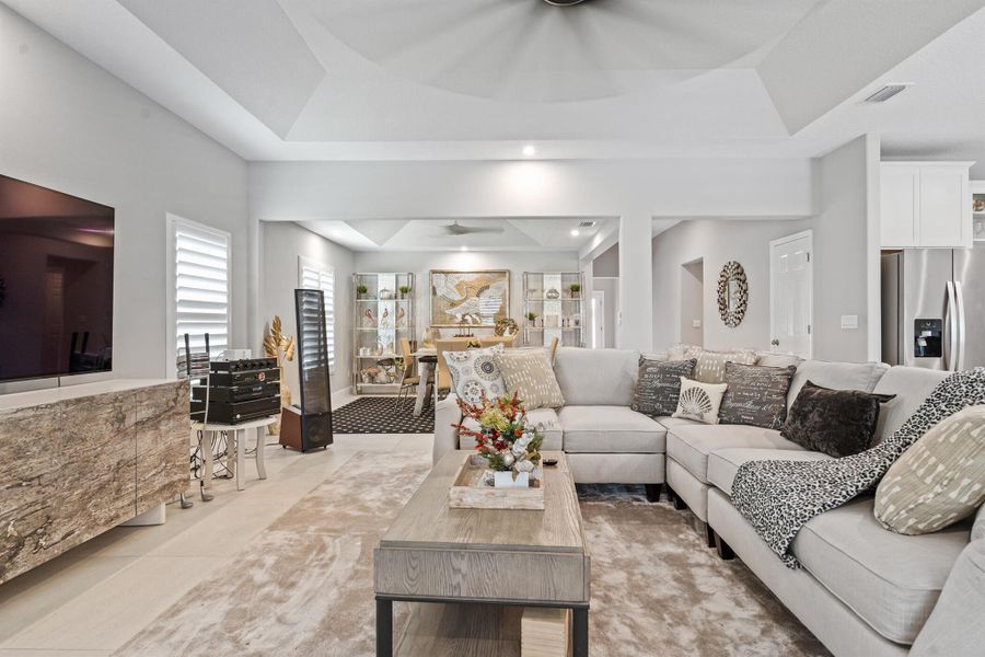 Furnished interior view inside a new home in Grande Hammock, Vero Beach (Image 15). Furnished interior view inside a new home in Grande Hammock, Vero Beach (Image 15).