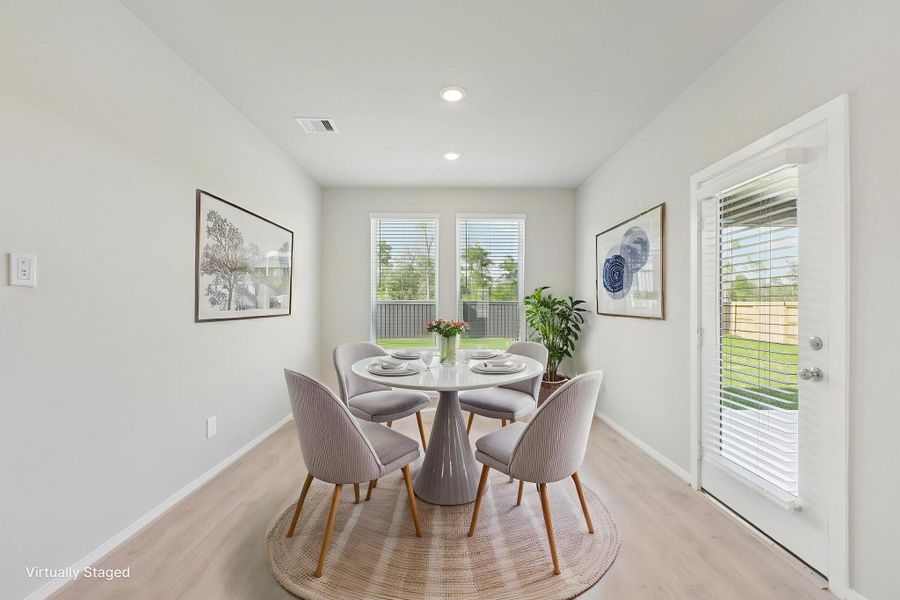 Furnished interior view inside a new home in Riviera Pines - Classic Series, Huffman (Image 8).