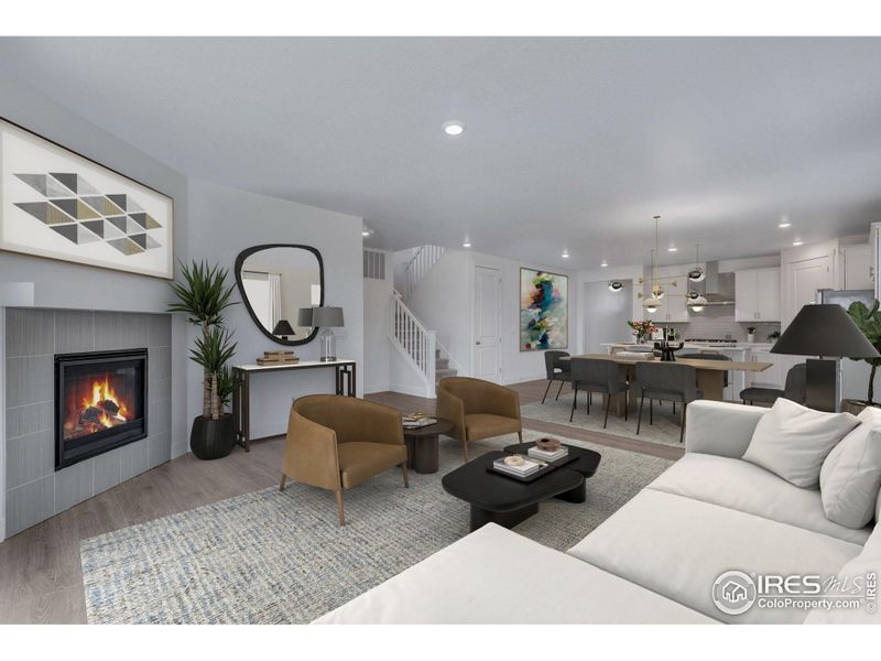 Furnished interior view inside a new home in Vantage, Berthoud (Image 9).