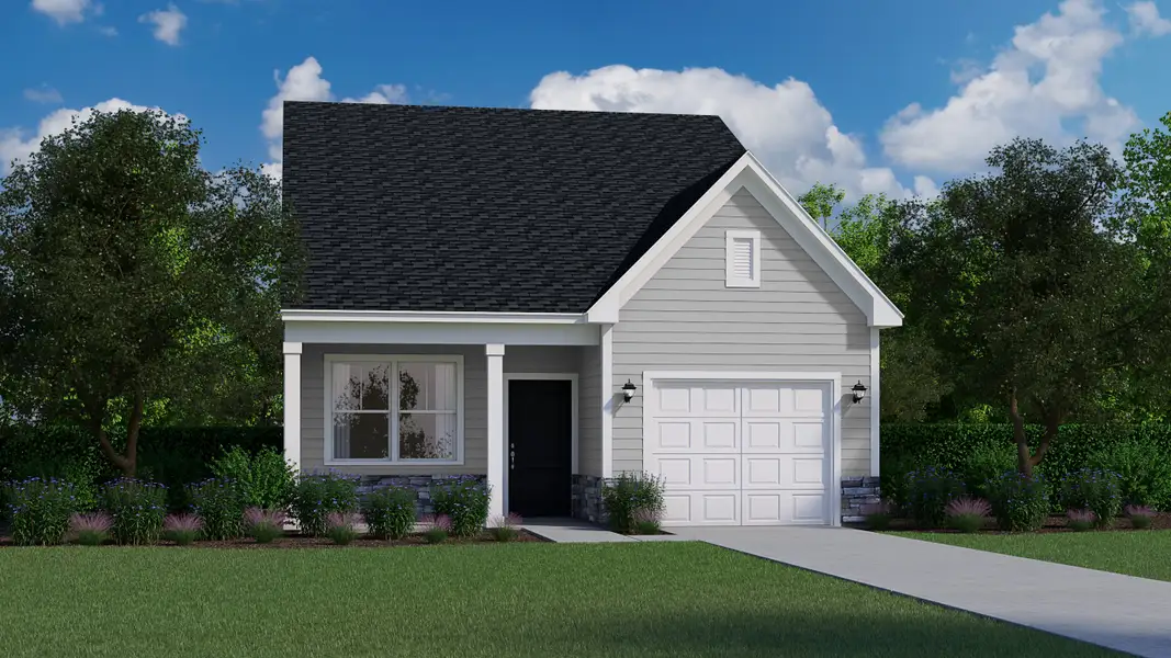 Representative exterior photo of a completed home built from the Spree Plan by Veranda Homes in Beechwood Pond, Woodruff, SC (Image 3).