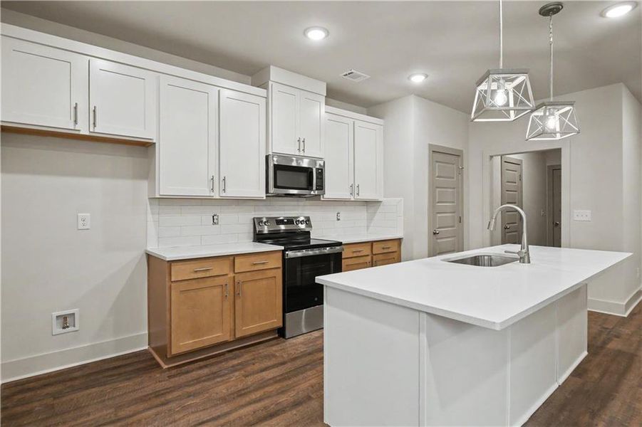 Furnished interior view inside a new home in , Norcross (Image 6). Furnished interior view inside a new home in , Norcross (Image 6).