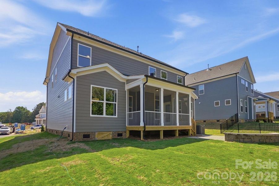 Rear of home