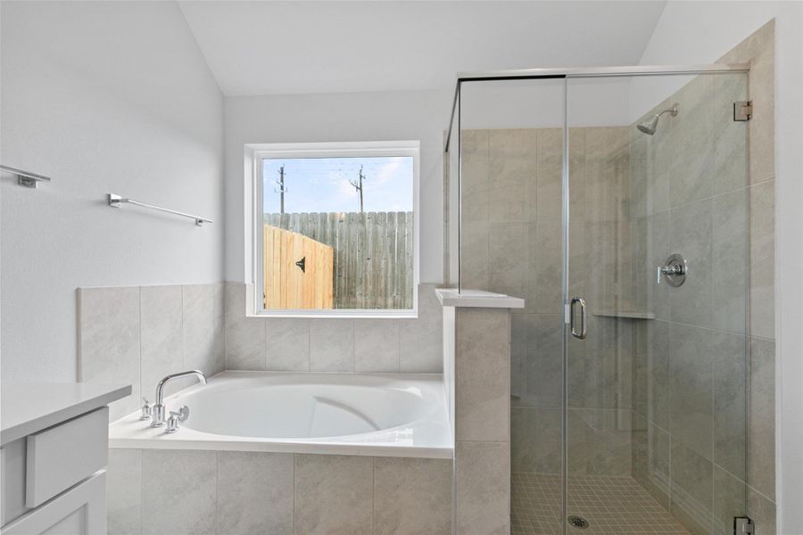 Furnished interior view inside a new home in Beamer Villas, Friendswood (Image 9).