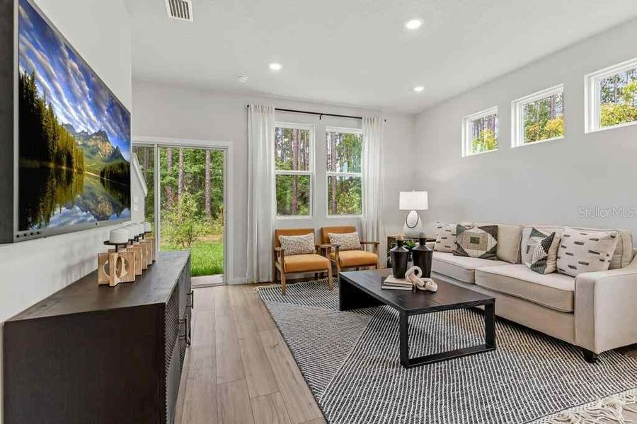 Furnished interior view inside a new home in , Jacksonville (Image 15). Furnished interior view inside a new home in , Jacksonville (Image 15).