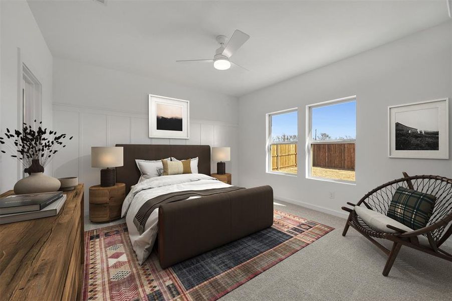 Furnished interior view inside a new home in Rolling Ridge, Van Alstyne (Image 18).