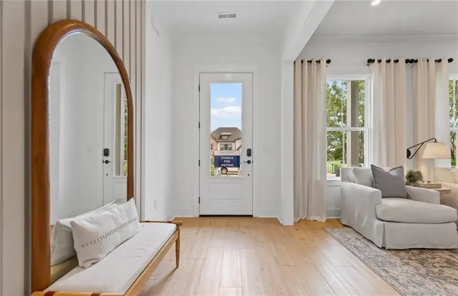 Furnished interior view inside a new home in Creekside at Skelton, Hoschton (Image 10).