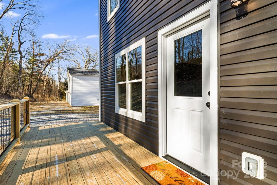 Exterior details and patio area of a home in , Canton (Image 29).
