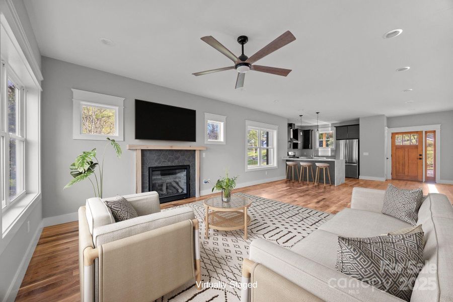 Furnished interior view inside a new home in , Asheville (Image 6). Furnished interior view inside a new home in , Asheville (Image 6).
