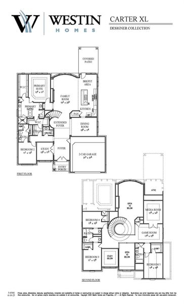 2D floor plan layout of this home in The Grand Prairie, Hockley, TX (Image 3).