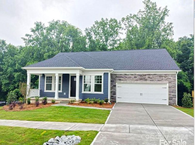 Homesite #2 - The Stuart Plan Exterior with Wooded Views