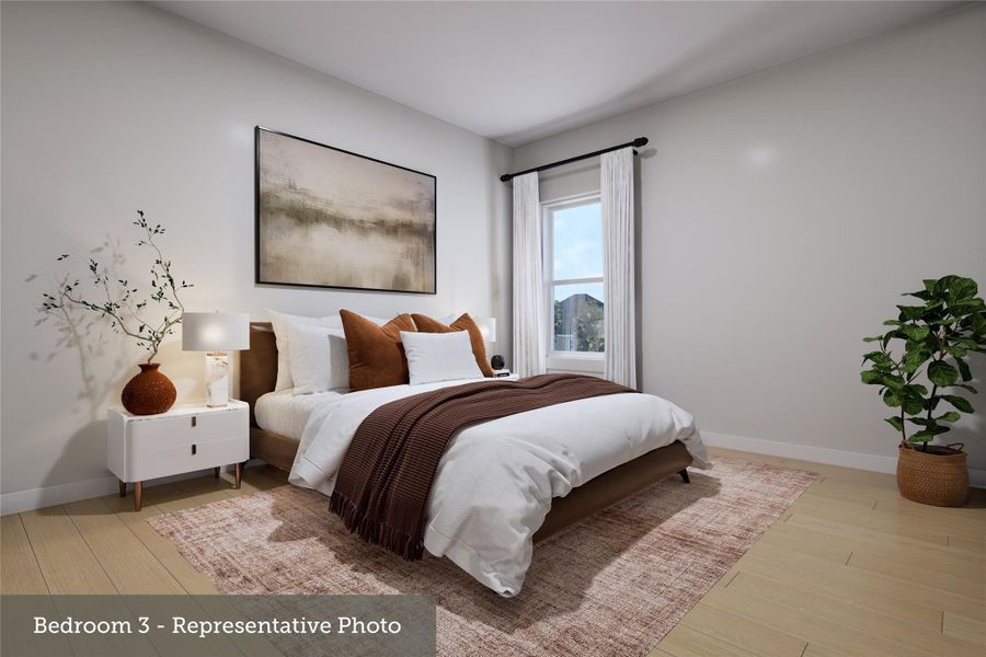 Furnished interior view inside a new home in The Woodlands Hills - Premier Collection, Willis (Image 20).