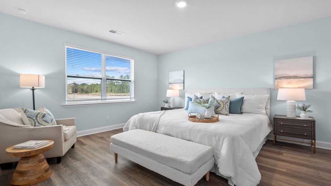 Furnished interior view inside a new home in The Retreat at East Argent, Ridgeland (Image 10).