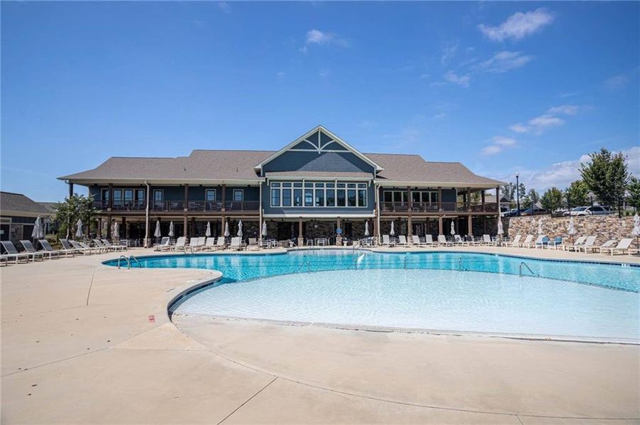 Front exterior of a new home in , Canton, GA, highlighting curb appeal (Image 27).