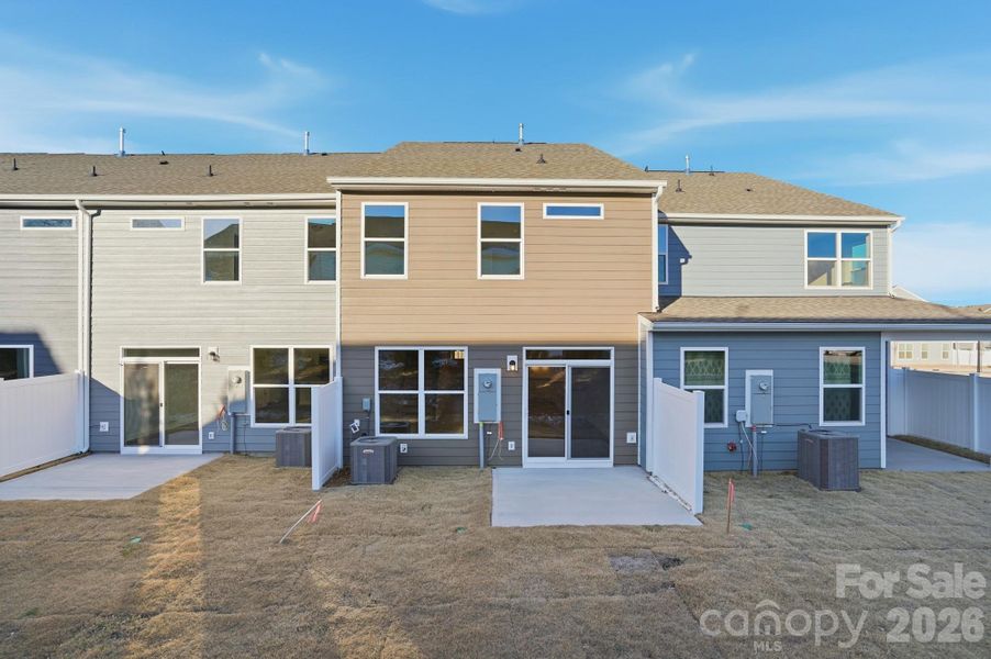 Exterior details and patio area of a home in Harrisburg Village, Harrisburg (Image 3).