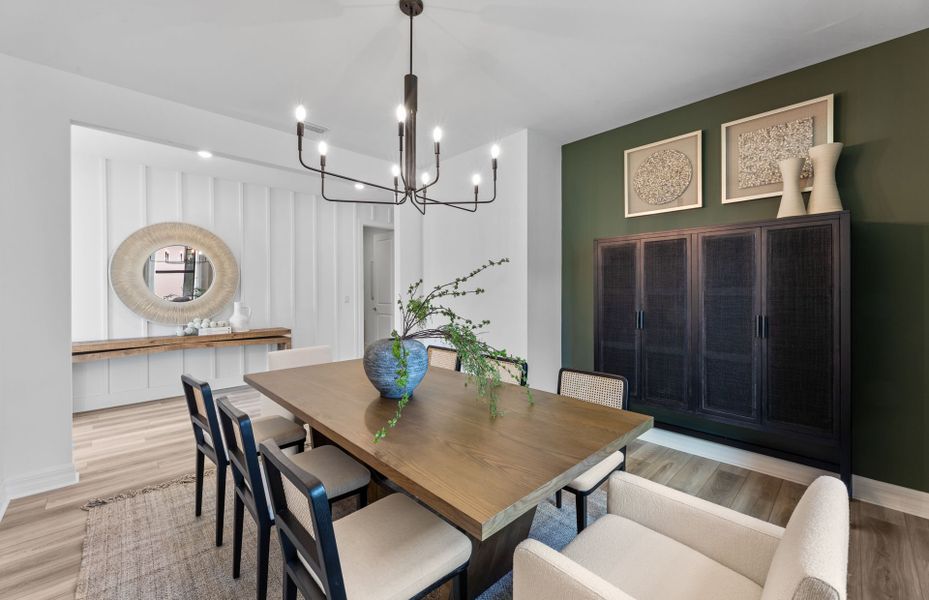 Dining area perfect for hosting guests