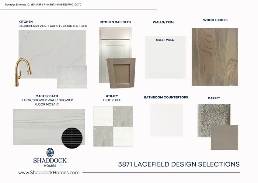 Sample of building materials used in homes in Fields - 50' Lots, Frisco (Image 3).