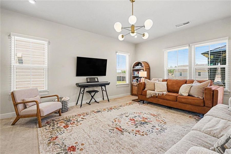Furnished interior view inside a new home in , Hoschton (Image 19). Furnished interior view inside a new home in , Hoschton (Image 19).