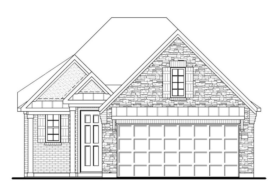 French Country L Elevation