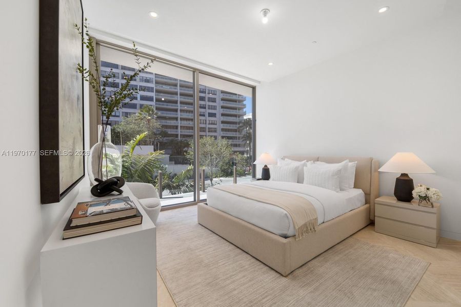 Furnished interior view inside a new home in , Miami (Image 11).