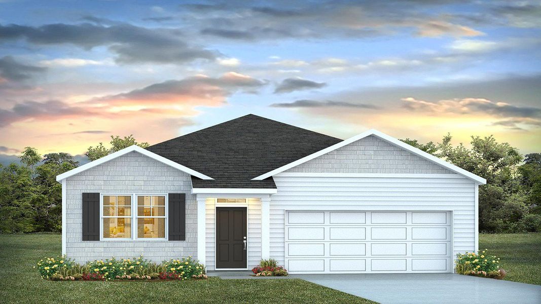 Representative exterior photo of a completed home built from the Aria by D.R. Horton in Stockyard, Statesboro, GA (Image 2).