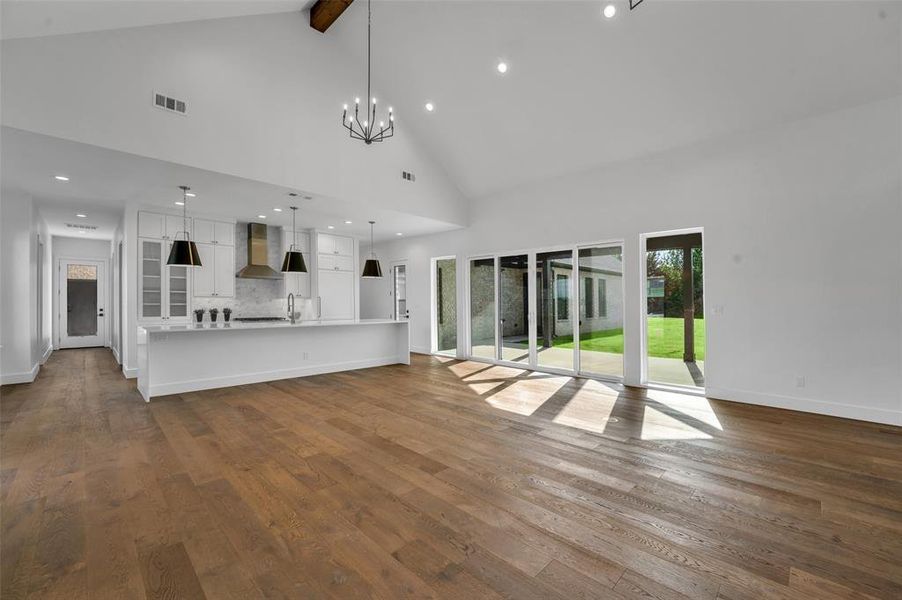 Open concept living with plenty of light.