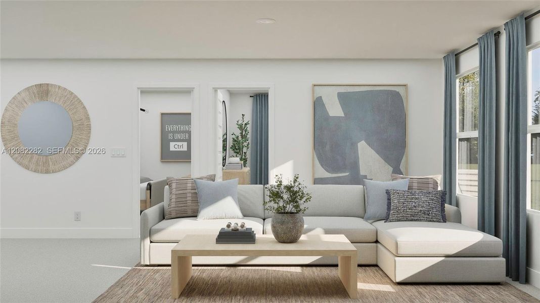 Furnished interior view inside a new home in Verdana Grove, Miami (Image 21).