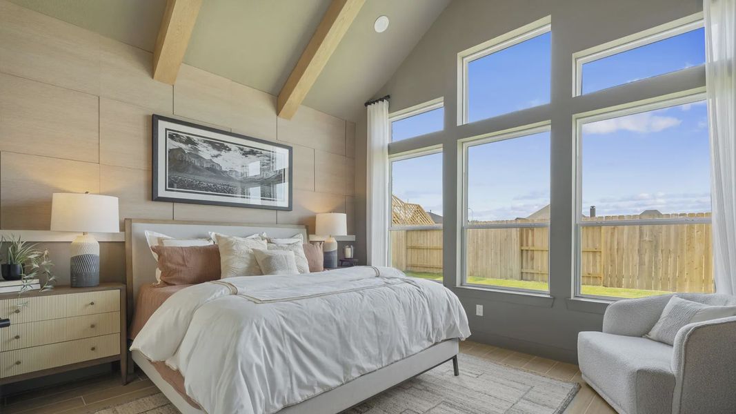Furnished interior view inside a new home in Elyson 50's, Katy (Image 17).