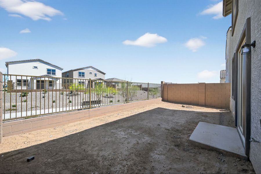 Exterior details and patio area of a home in Artisan at Asante, Surprise (Image 3).