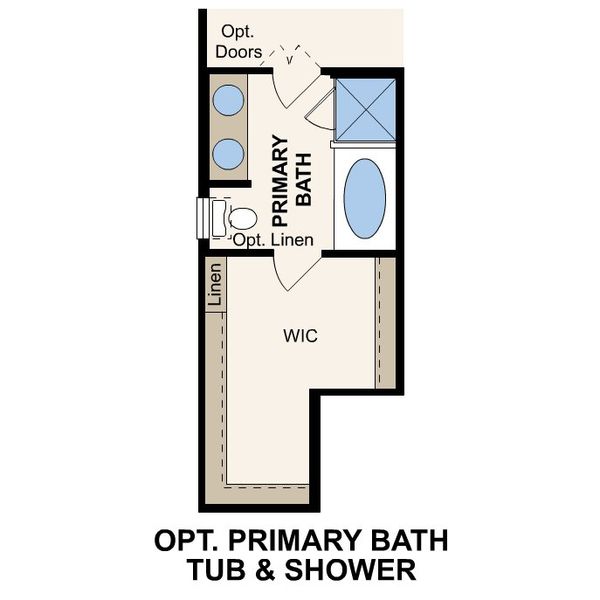 2D floor plan layout for the Regent by Century Communities in Liberty Collection at Fulshear Lakes, Fulshear, TX (Image 4).