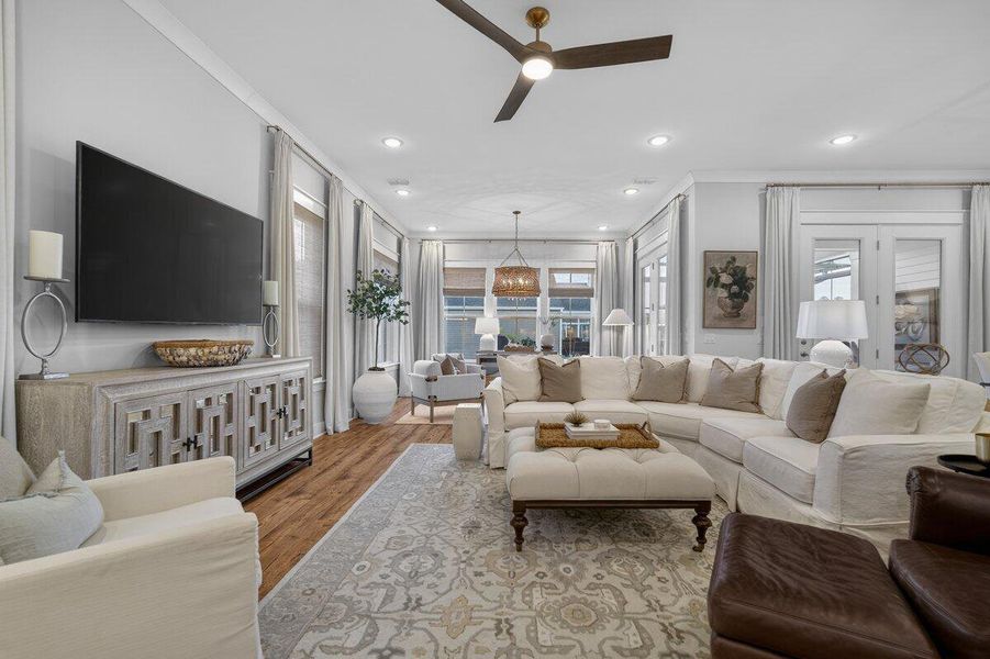 Furnished interior view inside a new home in K. Hovnanian's® Four Seasons at Lakes of Cane Bay, Summerville (Image 45).