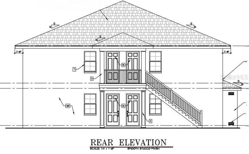 Exterior rendering of this home design in , Reunion, FL (Image 6).