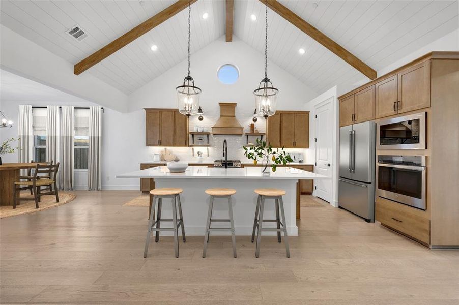 Furnished interior view inside a new home in Kreymer at the Park, Wylie (Image 8). Furnished interior view inside a new home in Kreymer at the Park, Wylie (Image 8).