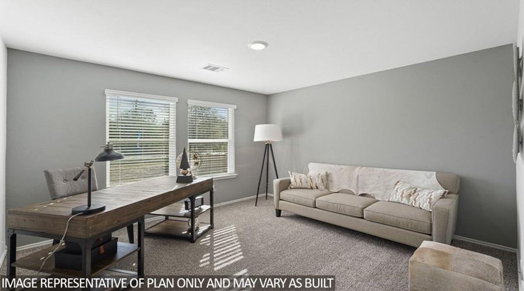 Furnished interior view inside a new home in Williams Reserve East, Conroe (Image 7). Furnished interior view inside a new home in Williams Reserve East, Conroe (Image 7).