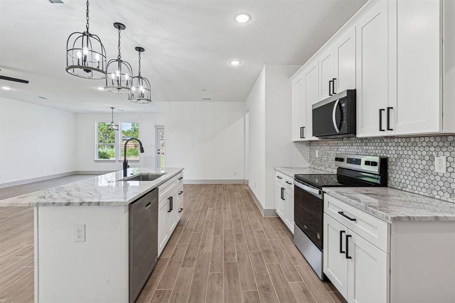 Furnished interior view inside a new home in , Granbury (Image 6).