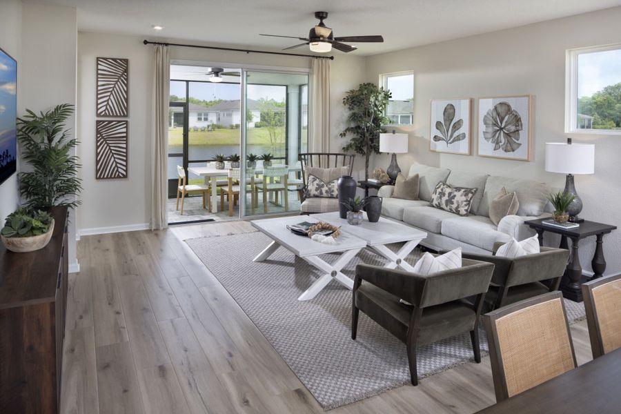 Furnished interior view inside a new home in RiverTown - WaterSong, St. Johns (Image 10).
