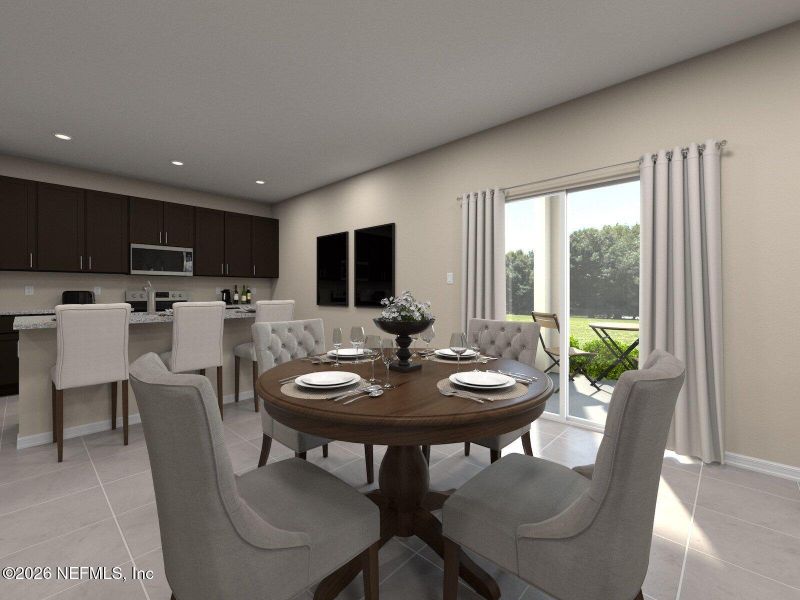 Furnished interior view inside a new home in Flagler Village - Signature Series, Palm Coast (Image 4).