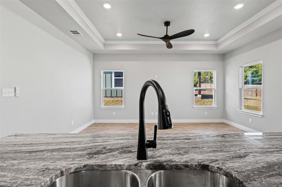Close-up of interior finishes inside a home in , Granbury (Image 15).