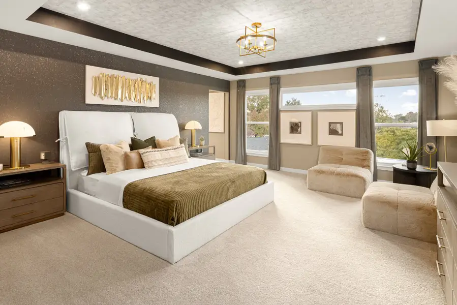 Representative furnished interior of a home built from the Pearson by Fischer Homes in Leeland Farms, Fuquay Varina (Image 14).