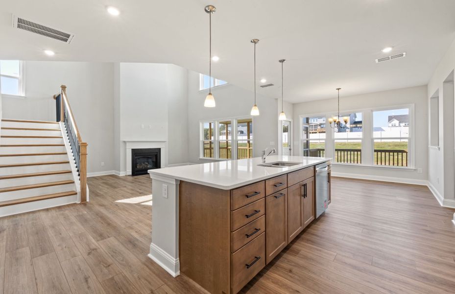 Furnished interior view inside a new home in Browning Stables, Wendell (Image 44).