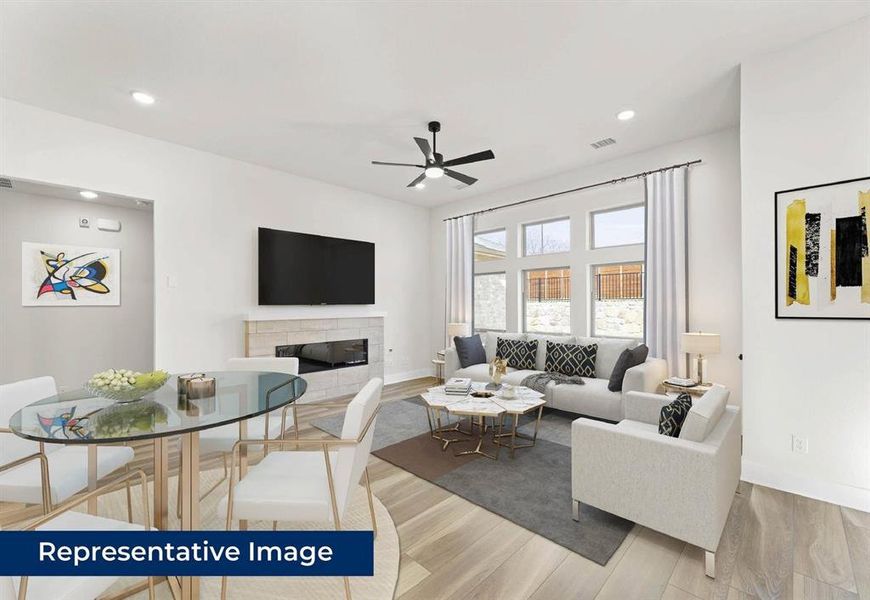 Furnished interior view inside a new home in Birdsong, Mansfield (Image 5).
