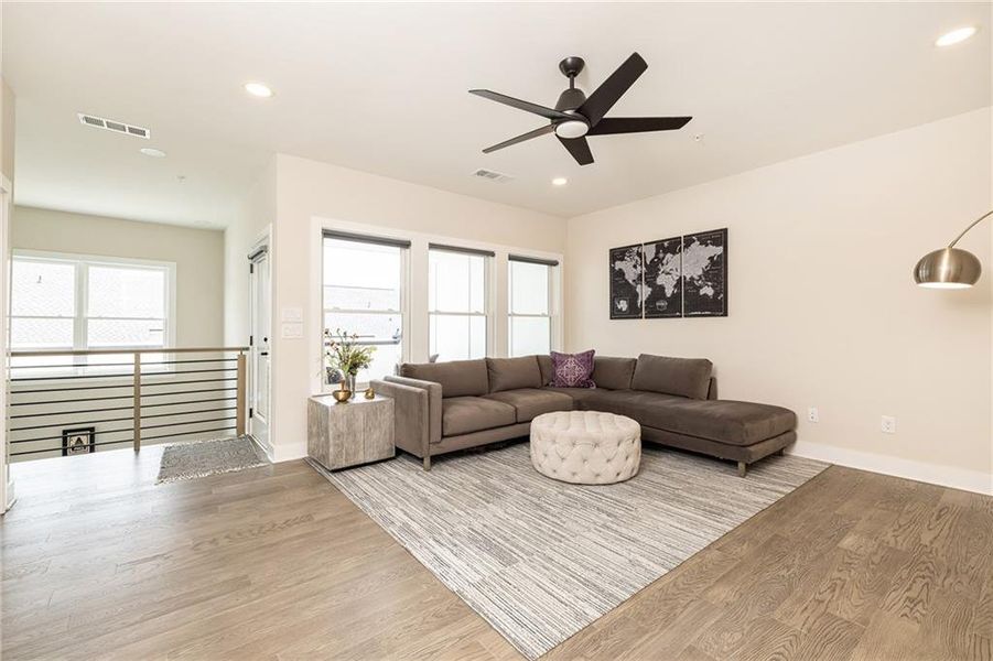 Furnished interior view inside a new home in , Atlanta (Image 77).