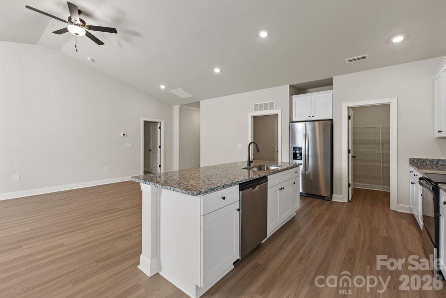 Furnished interior view inside a new home in Ascot Woods, Charlotte (Image 3).