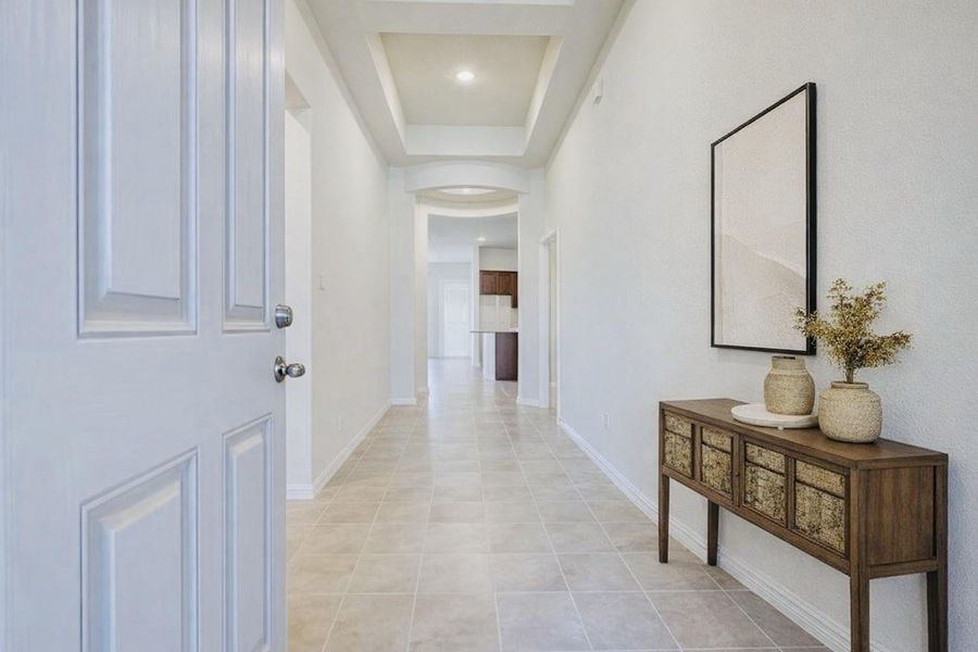 Furnished interior view inside a new home in , Katy (Image 5).