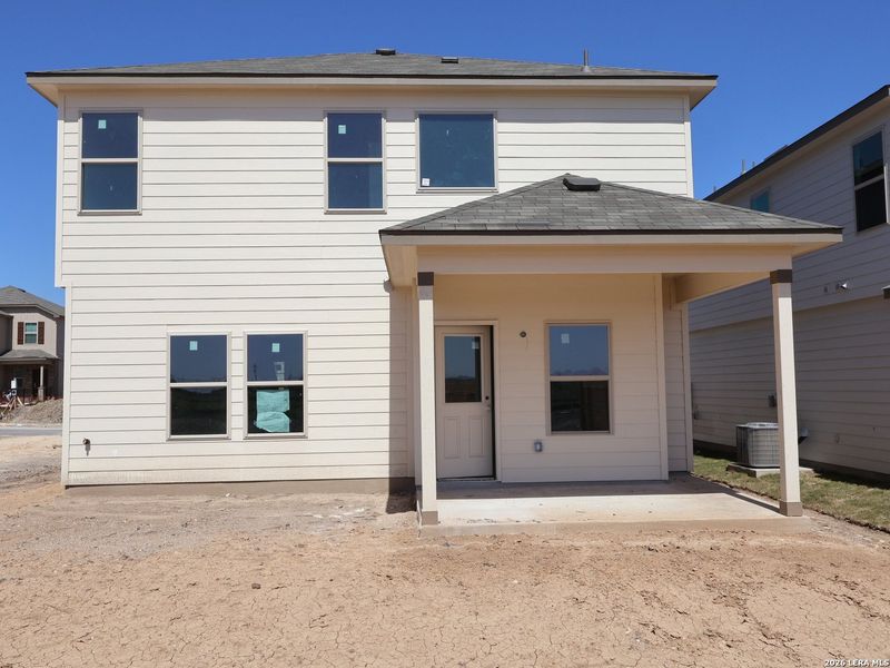 Exterior details and patio area of a home in Paloma Park, Converse (Image 20).