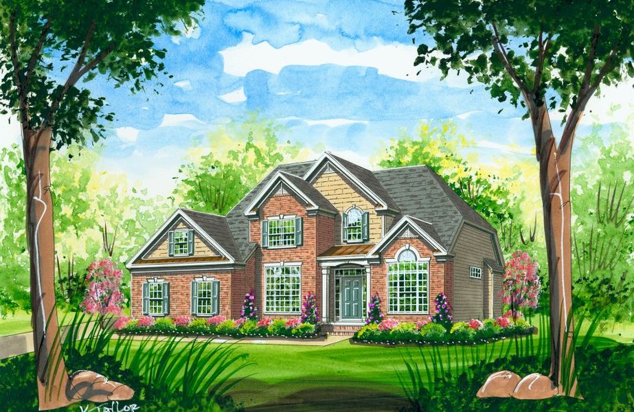 Representative rendering of the exterior for the The Ann by Sentinel Builders, Inc. (Image 1).