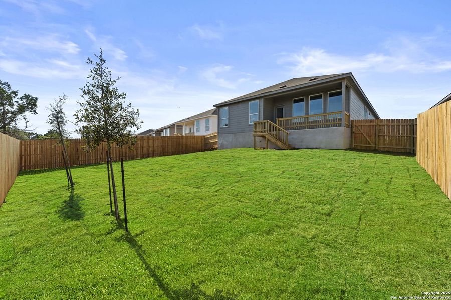 Exterior details and patio area of a home in Waterwheel: Coastline Collection, San Antonio (Image 3).